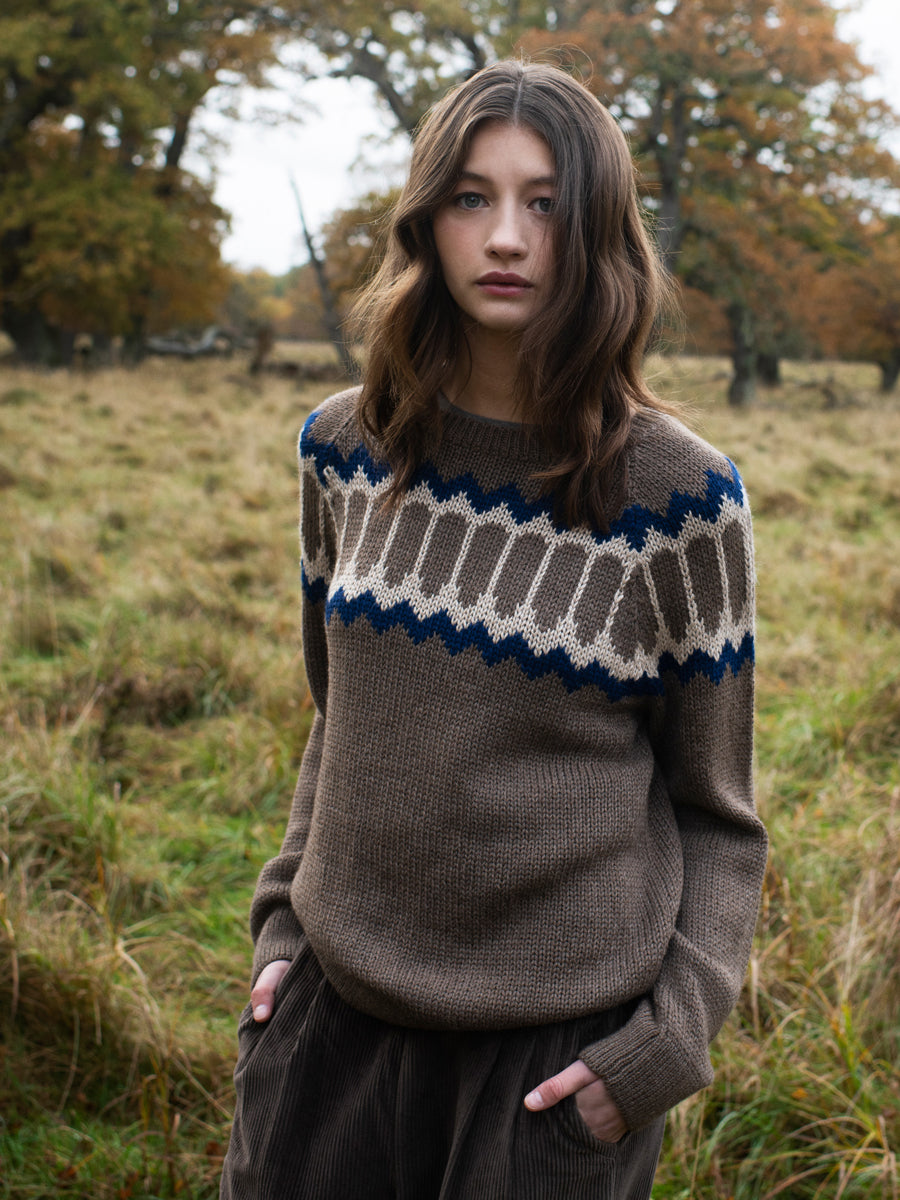 Serendipity Sweater Alpaca Brun Voksen