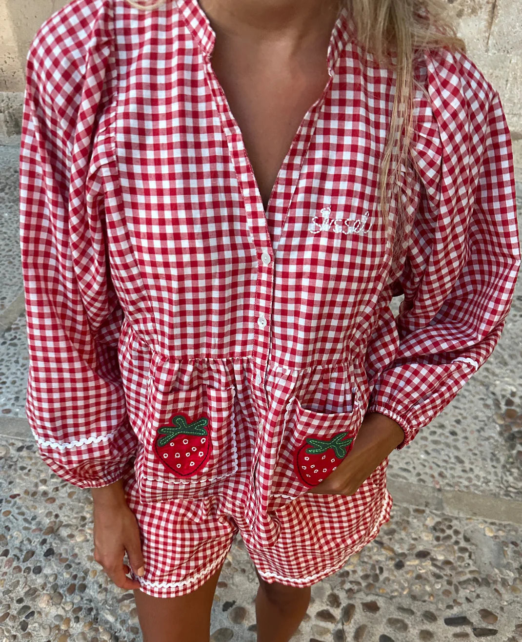Sissel Edelbo Bobbie Top red Checks