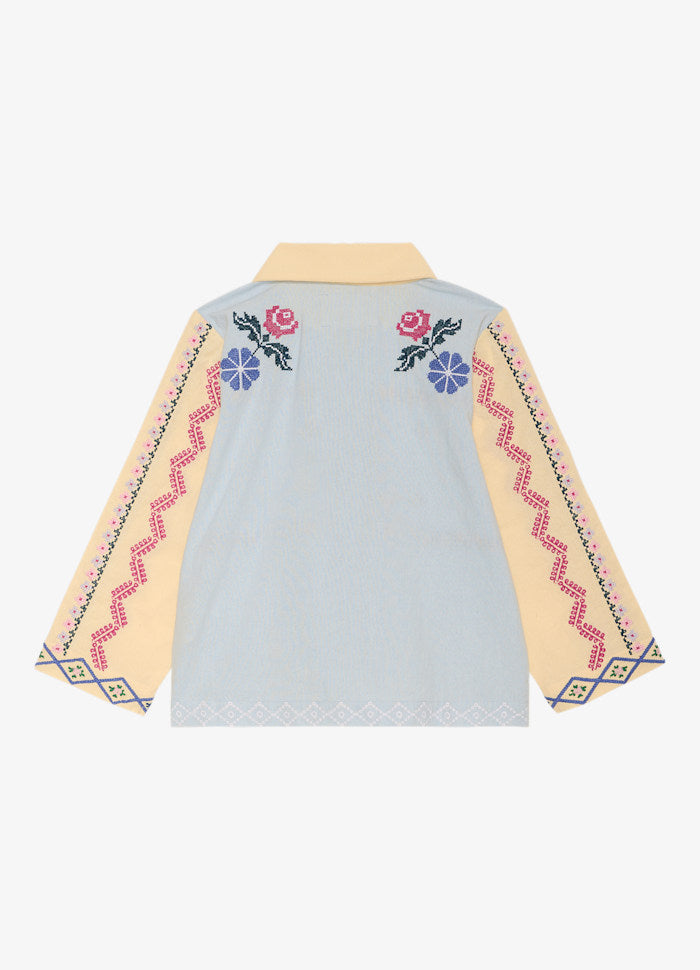 Sissel Edelbo Louise Skjortejakke Baby Blue