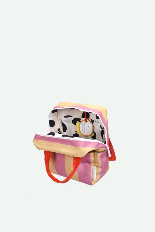 Sticky Lemon Rygtaske Lille Lemon Tree Stripes Rosebay Pink + Apple Juice