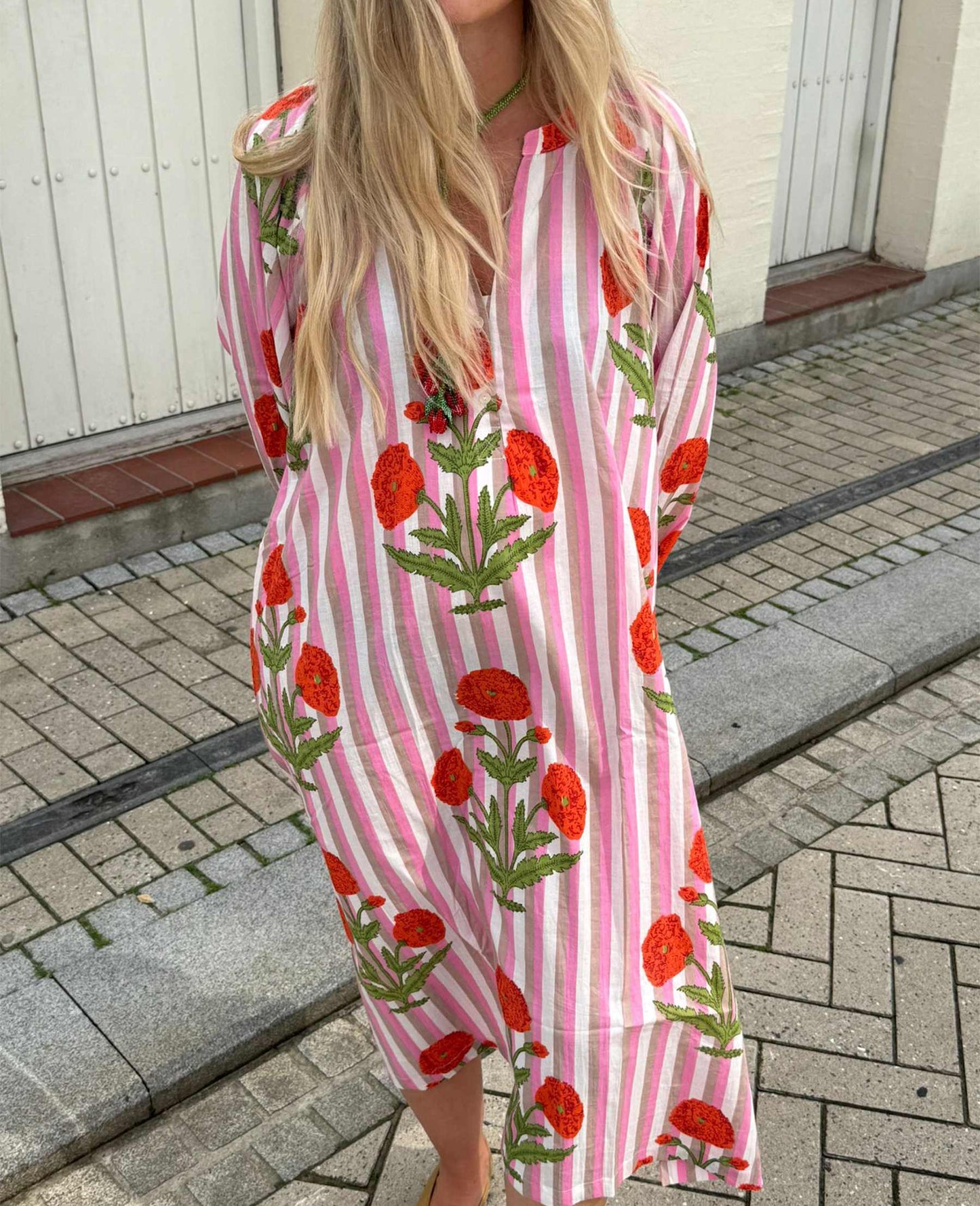Sissel Edelbo Lara Organic Cotton Dress Onesize Blush Mandarin VOKSEN
