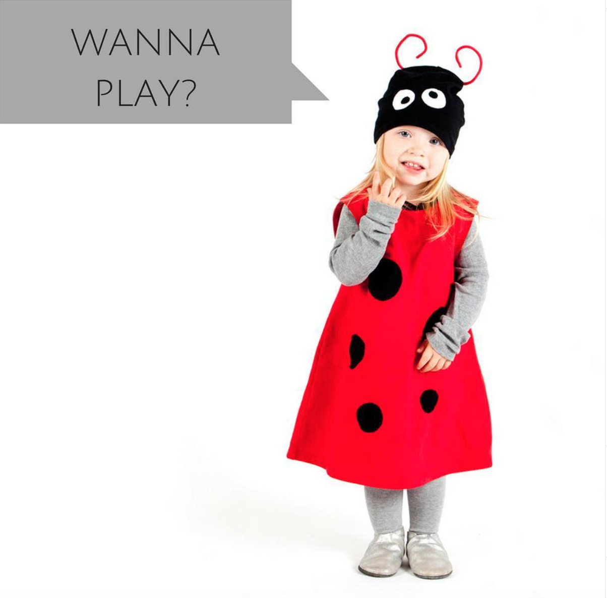 Hepper Planet Kostume Mariehøne Rød/Sort