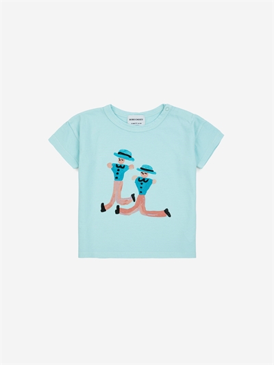 Bobo Choses Baby Dancing Giants T-shirt Light Blue
