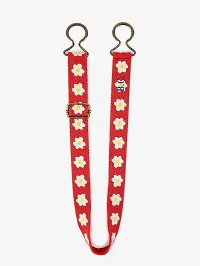 Bobo Choses Little Flower All Over Elastic Belt Red