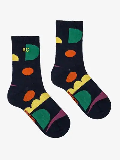 Bobo Choses Multicolor Shapes Long Socks