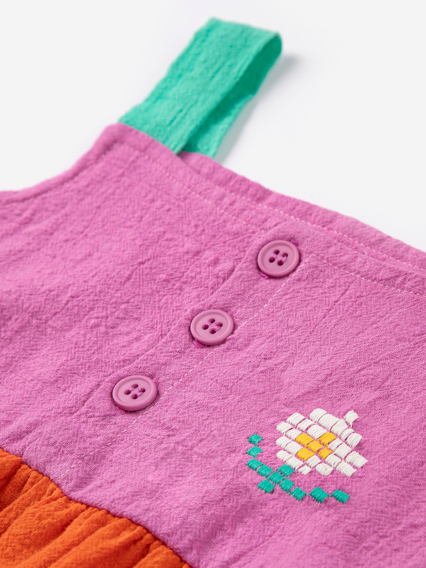 Bobo Choses Kjole Pixel Daisy Orange