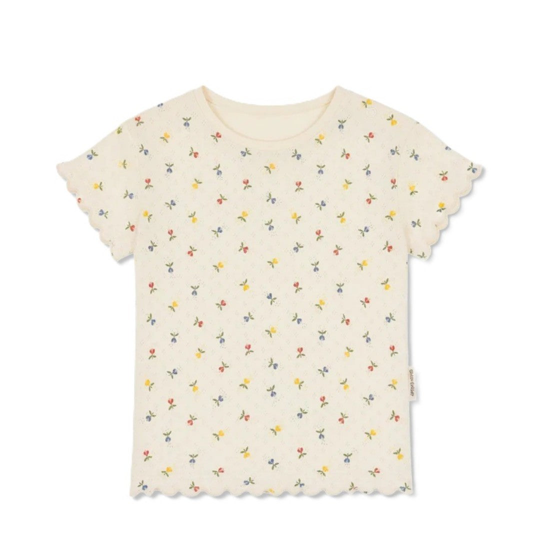 Okker-Gokke Pointelle T-Shirt Fluffy Bell