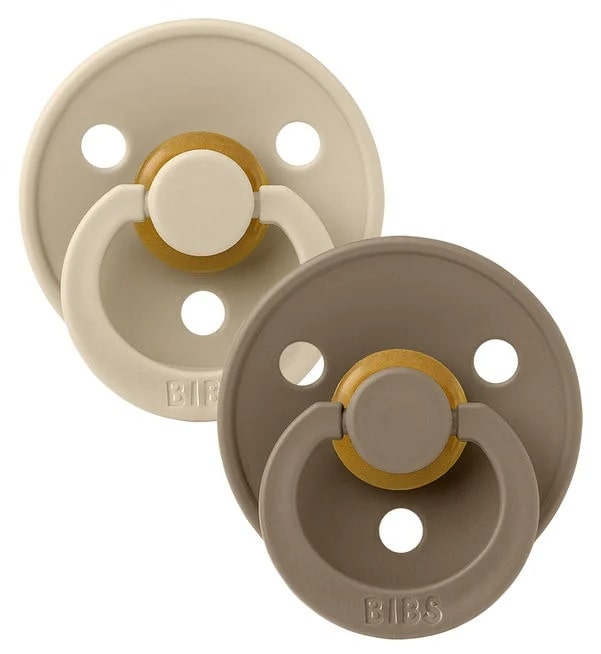 BIBS Colour 2-pack Vanilla / Dark Oak Latex Sutter