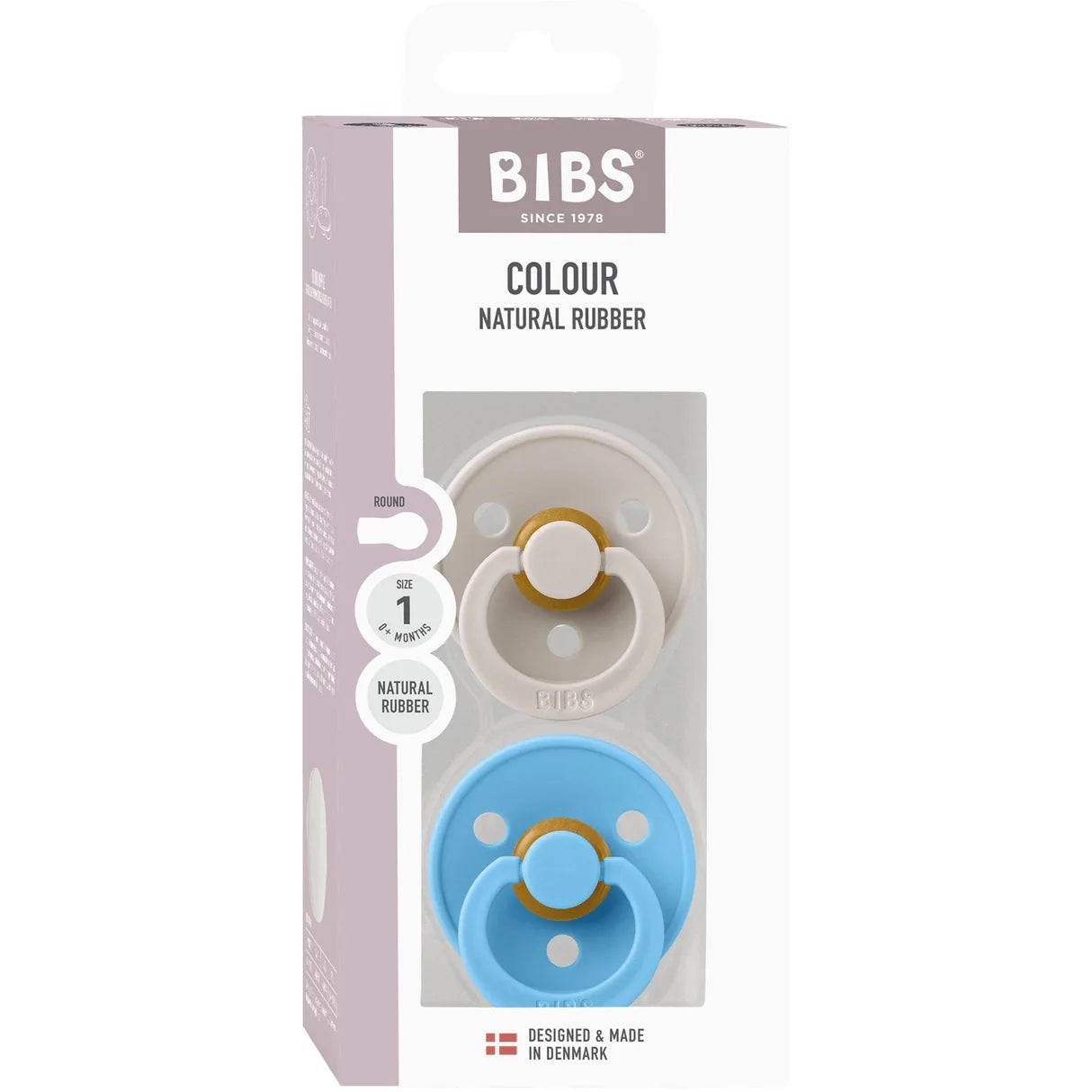 BIBS Sutter Latex Colour Mushroom/Breeze 2 pack