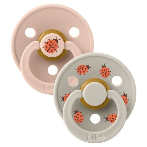 BIBS Sutter Latex Ladybug Blush Mix 2 pack