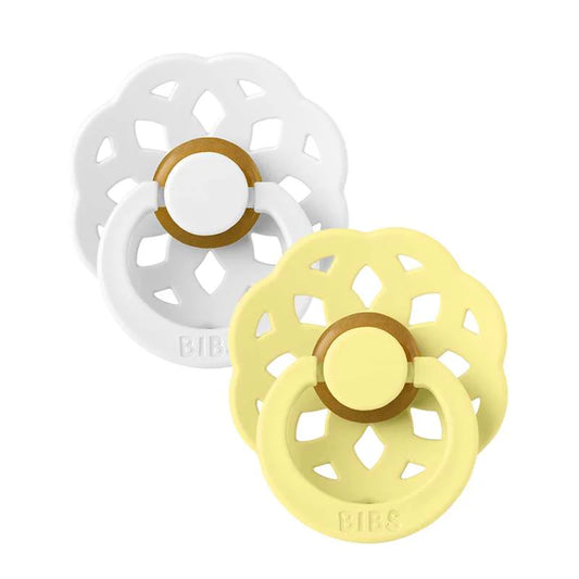 BIBS Sutter Latex Boheme White/Sunshine Apple 2 pack