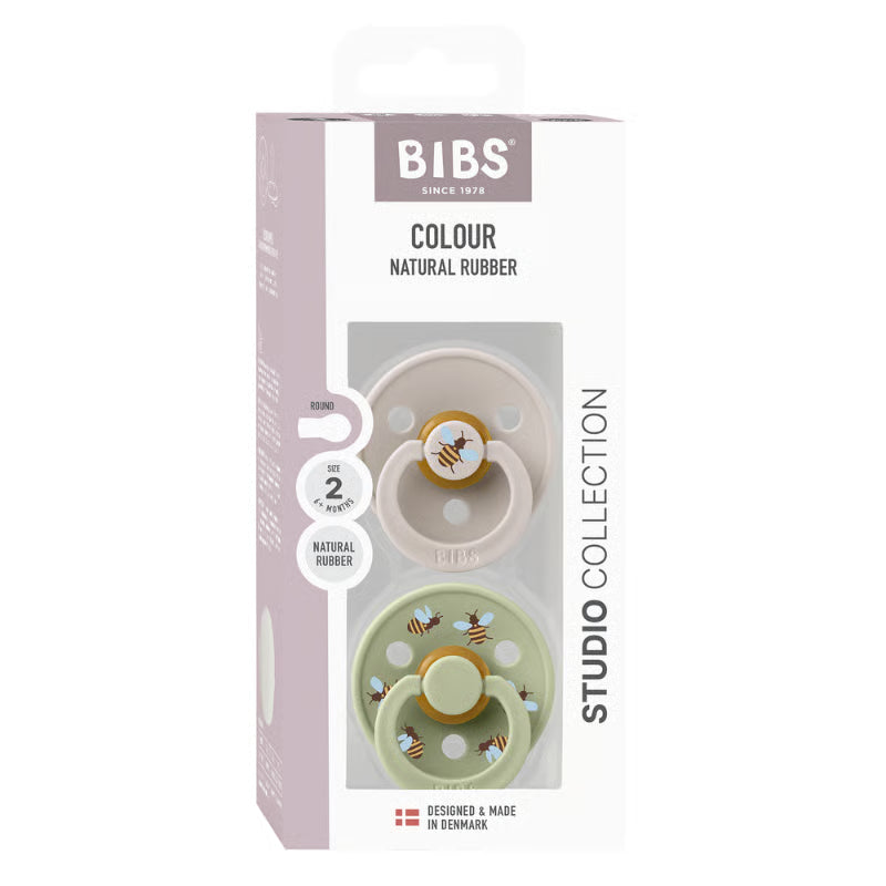 BIBS Sutter Latex Bumblebee Mushroom Mix 2 pack
