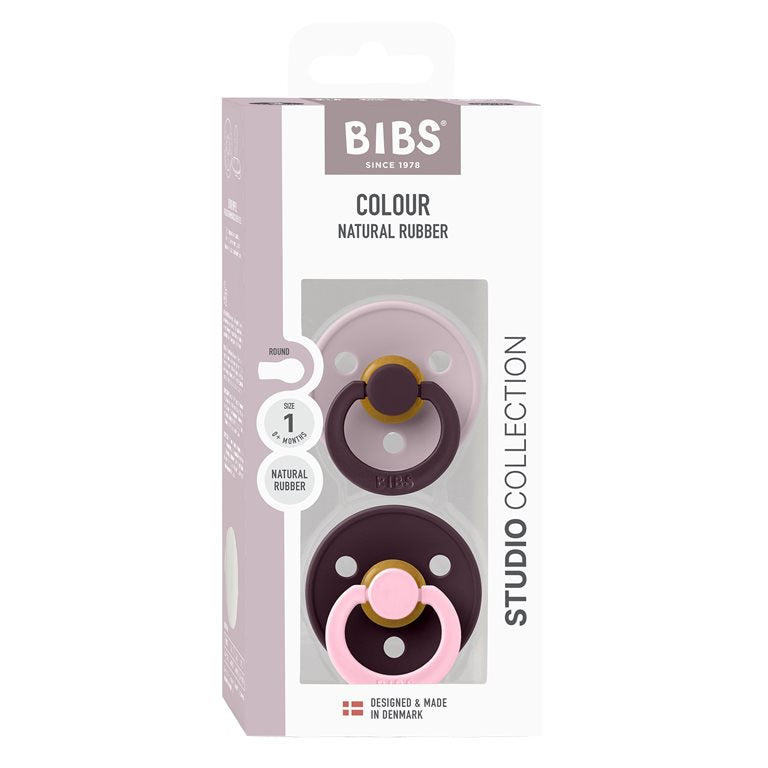 BIBS Sutter Latex Dusky Lilac / Plum Mix 2 pack