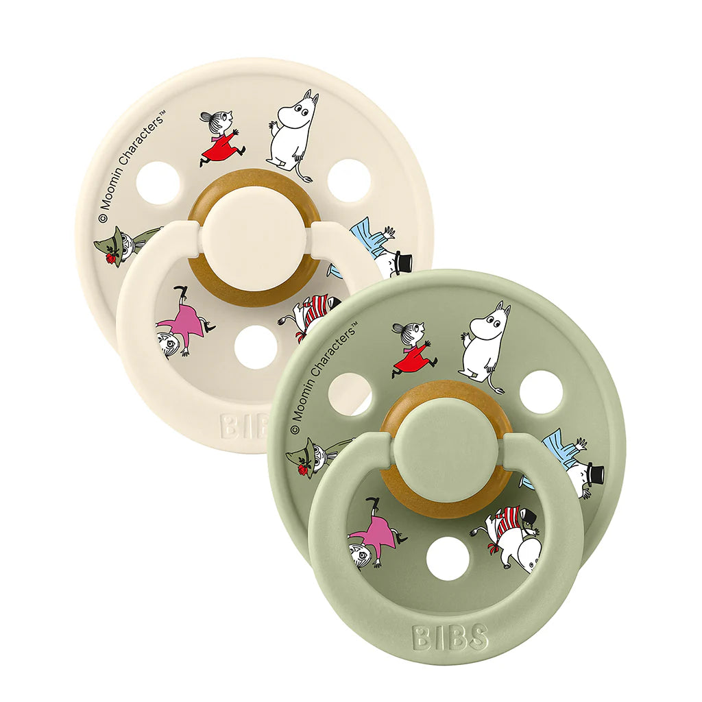 BIBS Sutter Latex Moomin Friends Ivory Mix 2 pack