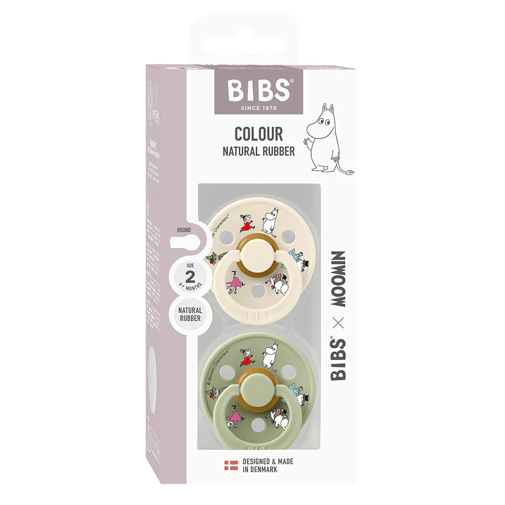 BIBS Sutter Latex Moomin Friends Ivory Mix 2 pack
