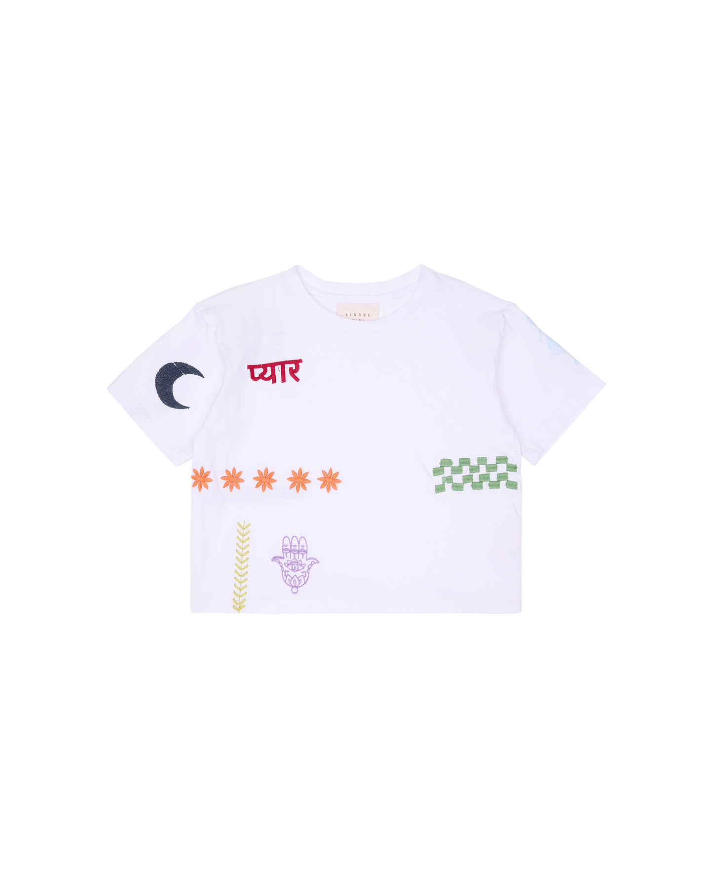 Sissel Edelbo T-shirt Billie Mini Overskudsstof Hvid
