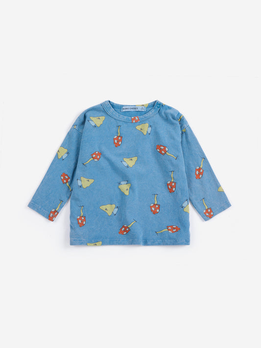 Bobo Choses Bluse Mush Monster Duo All Over