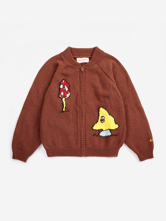 Bobo Choses Cardigan m. Lynlås Mush Monster
