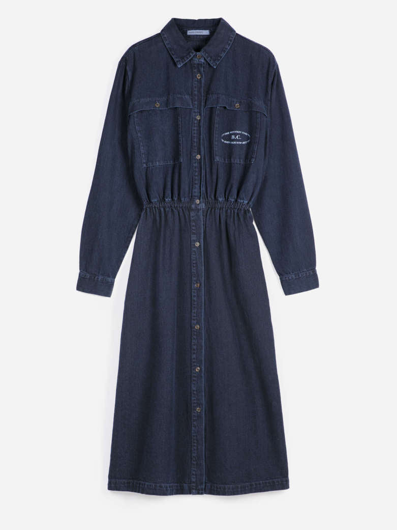 Bobo Choses Kjole Denim Navy Blue