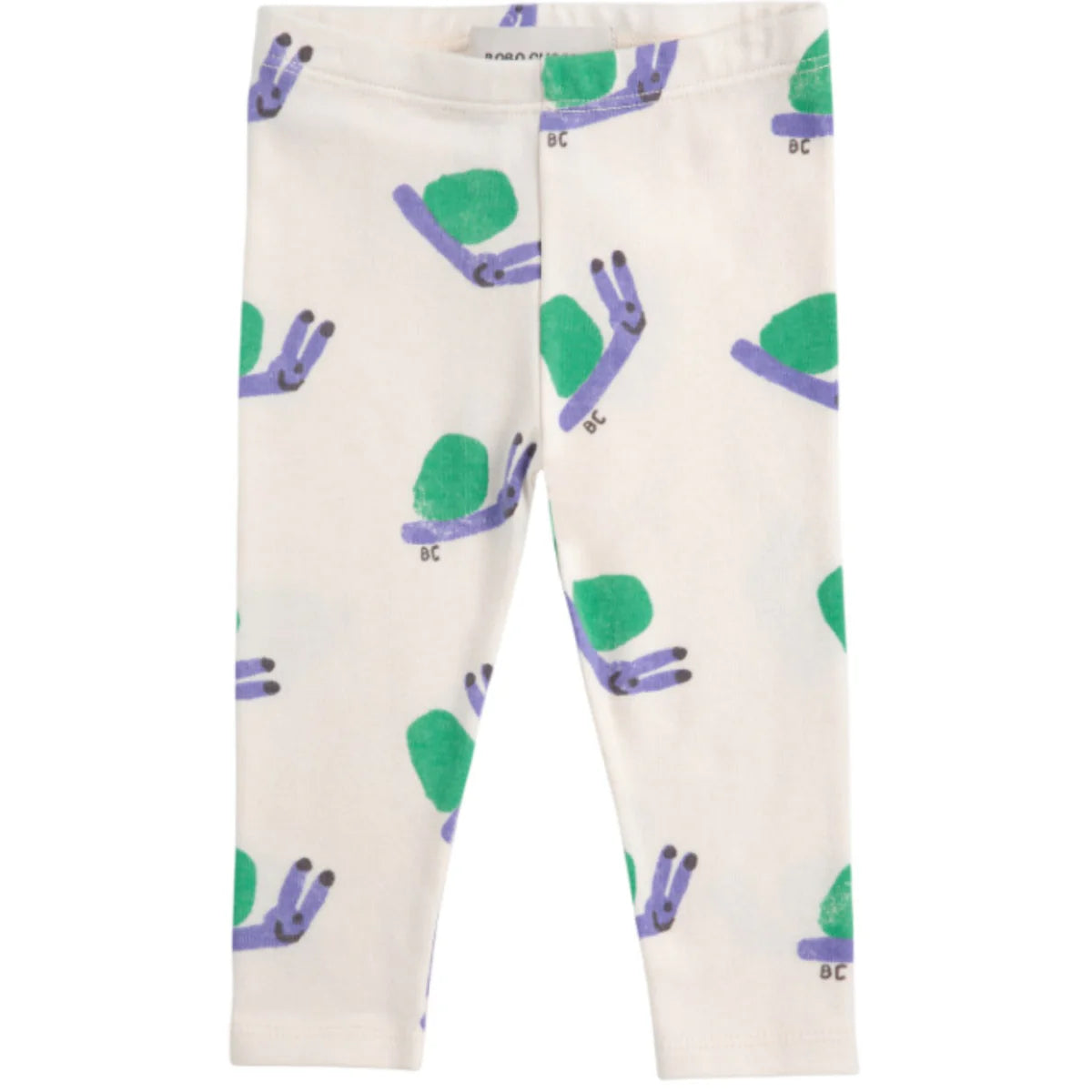 Bobo Choses Leggings Funny Snail All Over  Offwhite