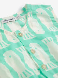 Bobo Choses Lucky Fish All Over Sleeveless Dress Light Green