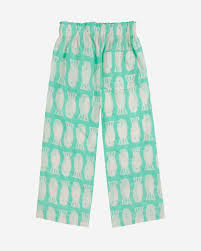 Bobo Choses Lucky Fish All Over Woven Pants Light Green