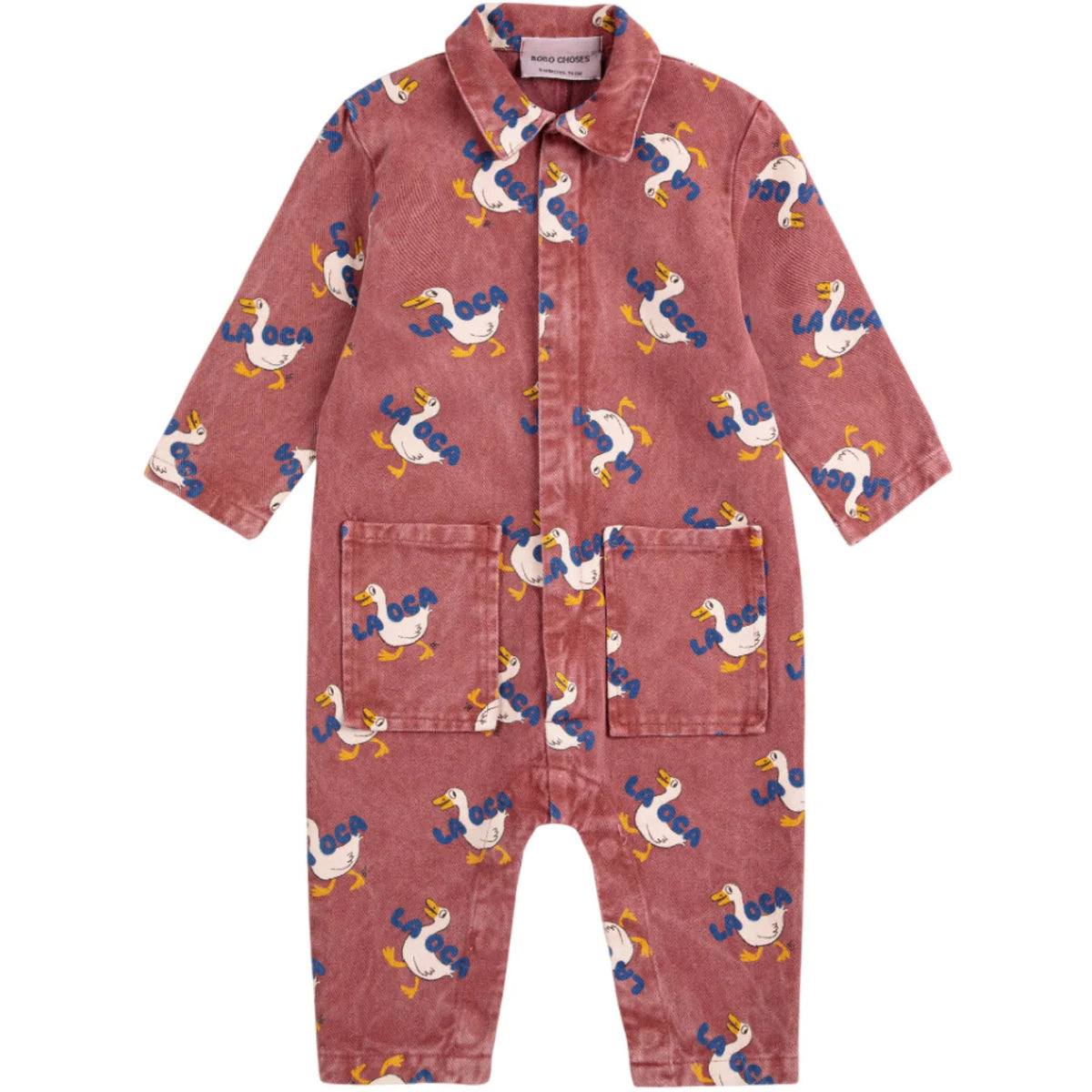 Bobo Choses Overall Denim La Oca Brun