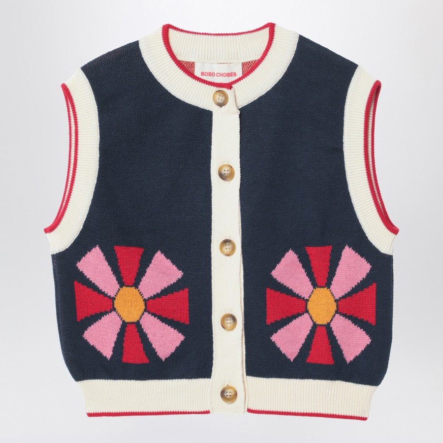 Bobo Choses Vest Kaleidoscope Navy Blue