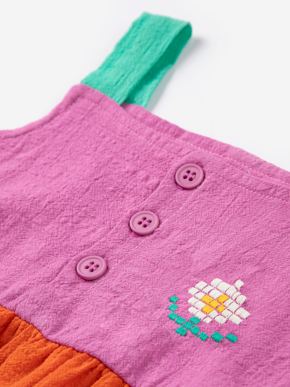 Bobo Choses Kjole Pixel Daisy Orange