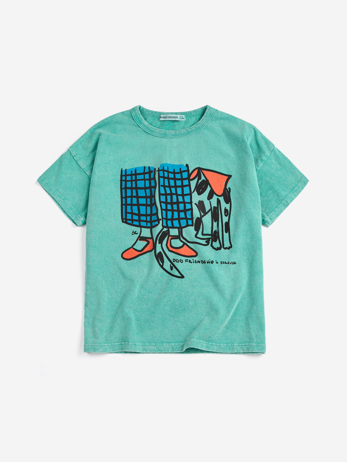 Bobo Choses T-Shirt Dog Friendship Grøn