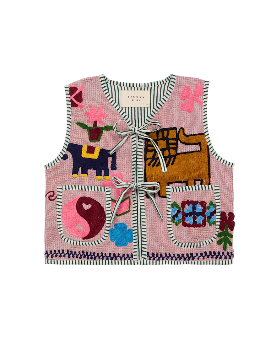 Sissel Edelbo Clio Mini Vest Hazel Waffle