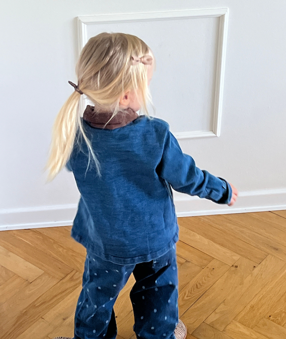Okker-Gokker Bukser Denim Hvid Prik