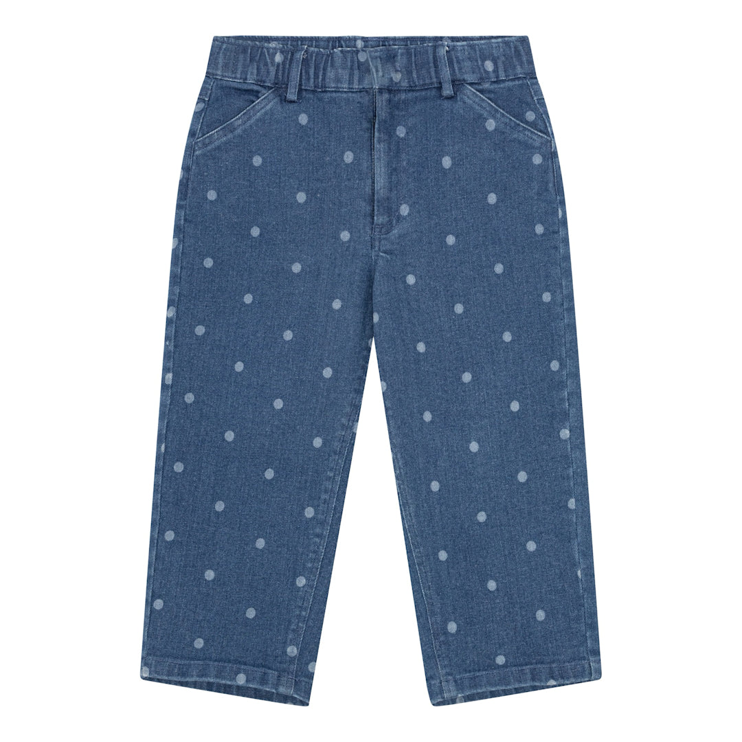 Okker-Gokker Bukser Denim Hvid Prik