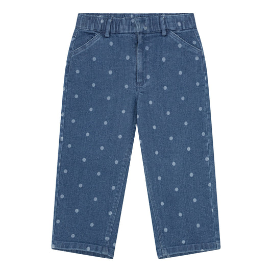 Okker-Gokker Bukser Denim Hvid Prik