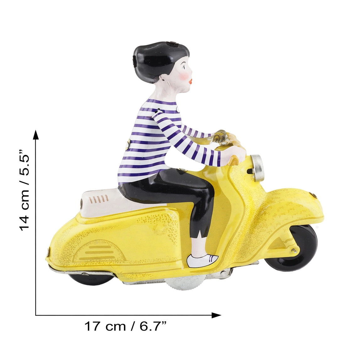 Scooter Dame På Motorcykel
