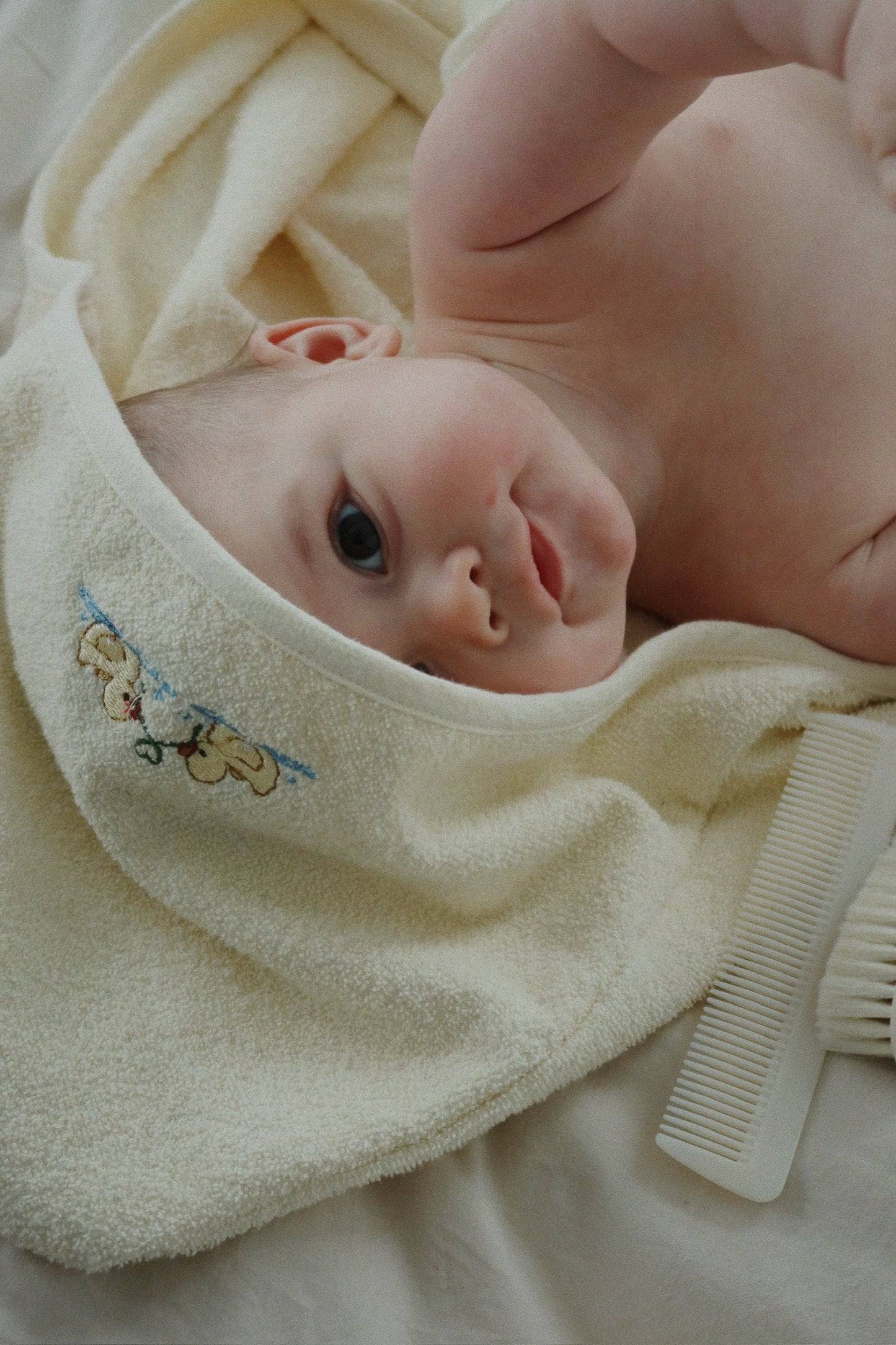 FANGA Babyhåndklæde GOTS Figo Antique White