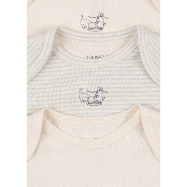 FANGA Body LÆ 3 stk. Fio Stripe OCS Blue Mix