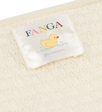 FANGA Tæppe Venti Pointelle GOTS Antique Mist 70x70cm