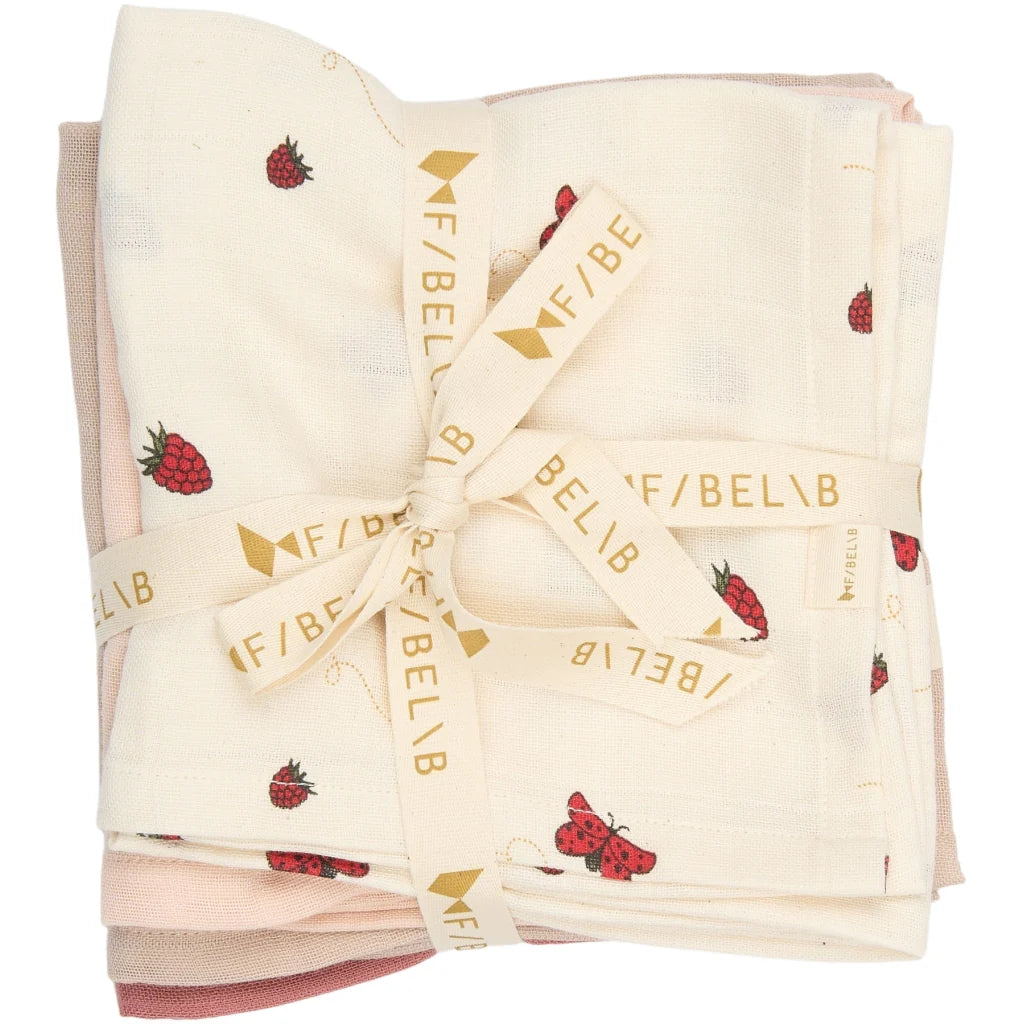 Fabelab Stofbleer Muslin 4 stk. Into The Garden  Ash Rose