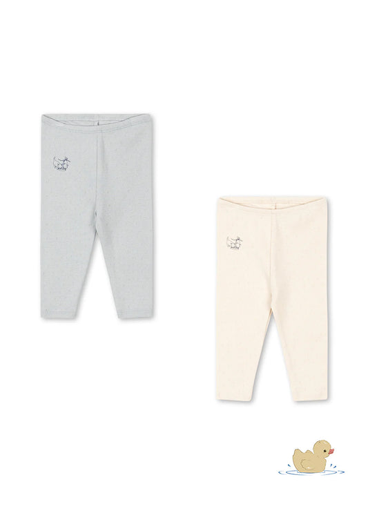 Fanga Leggings Perla Buttercream Pearl Blue 2 Pack
