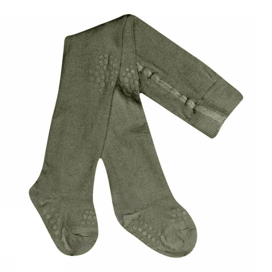 GoBabyGo Kravle Strømpebukser Merino Uld Olivine