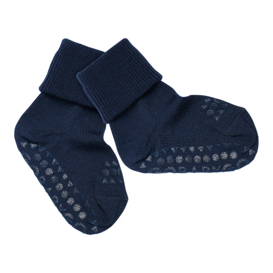GoBabyGo Skridsikre Strømper Merino Uld  Midnight Blue