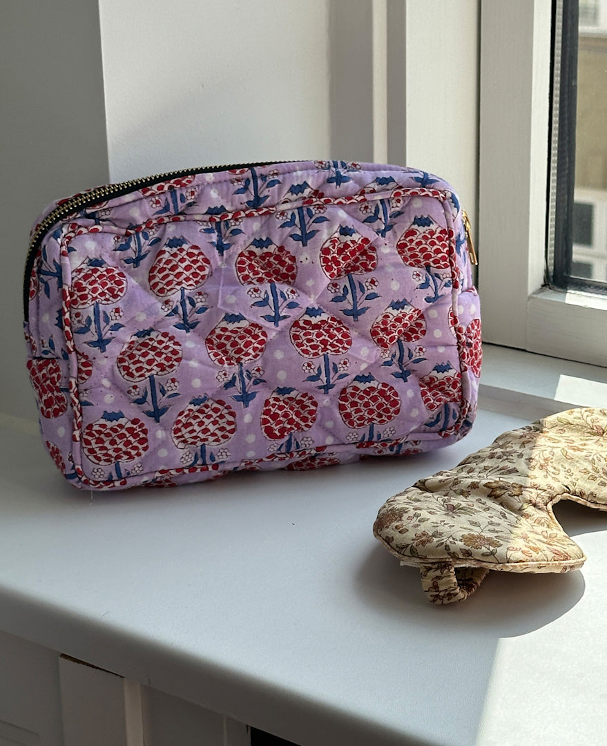 Sissel Edelbo Julie Cosmetic Bag Purple Flower