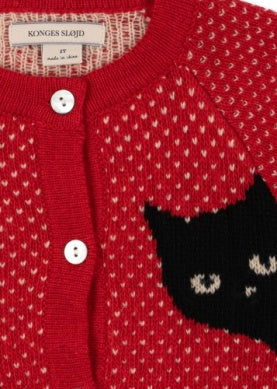 KS Cardigan Belou Cat Rouge