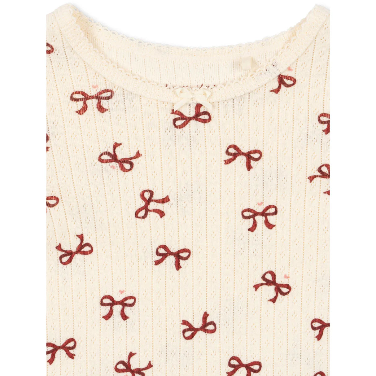 Konges Sløjd Bluse Minnie Bow Rouge GOTS