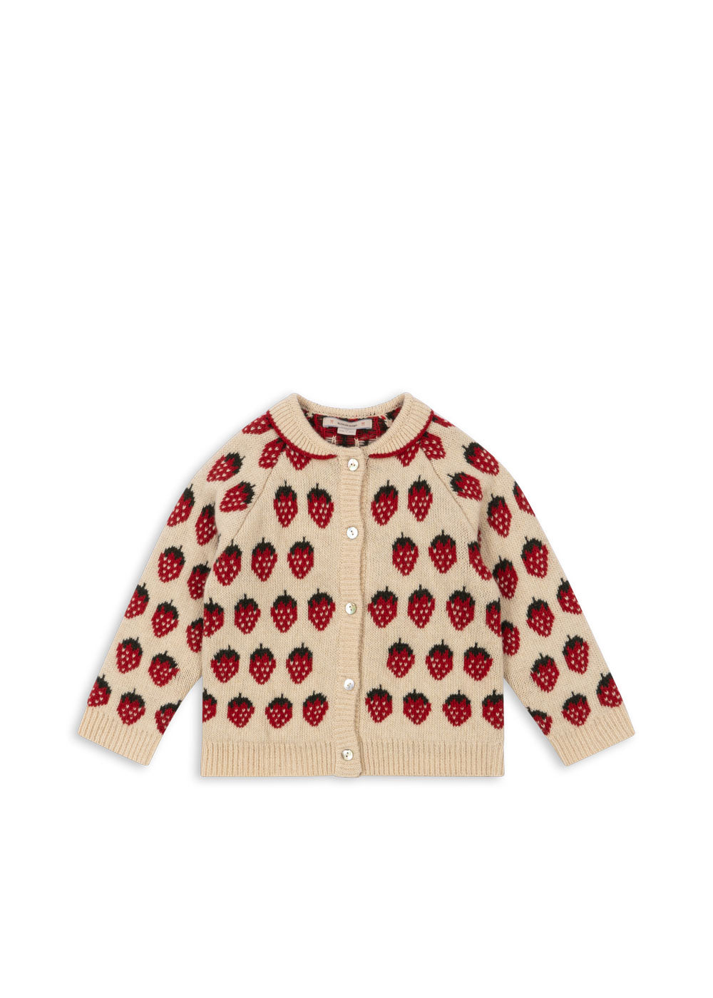 Konges Sløjd Cardigan Belou Knit Collar Strawberry