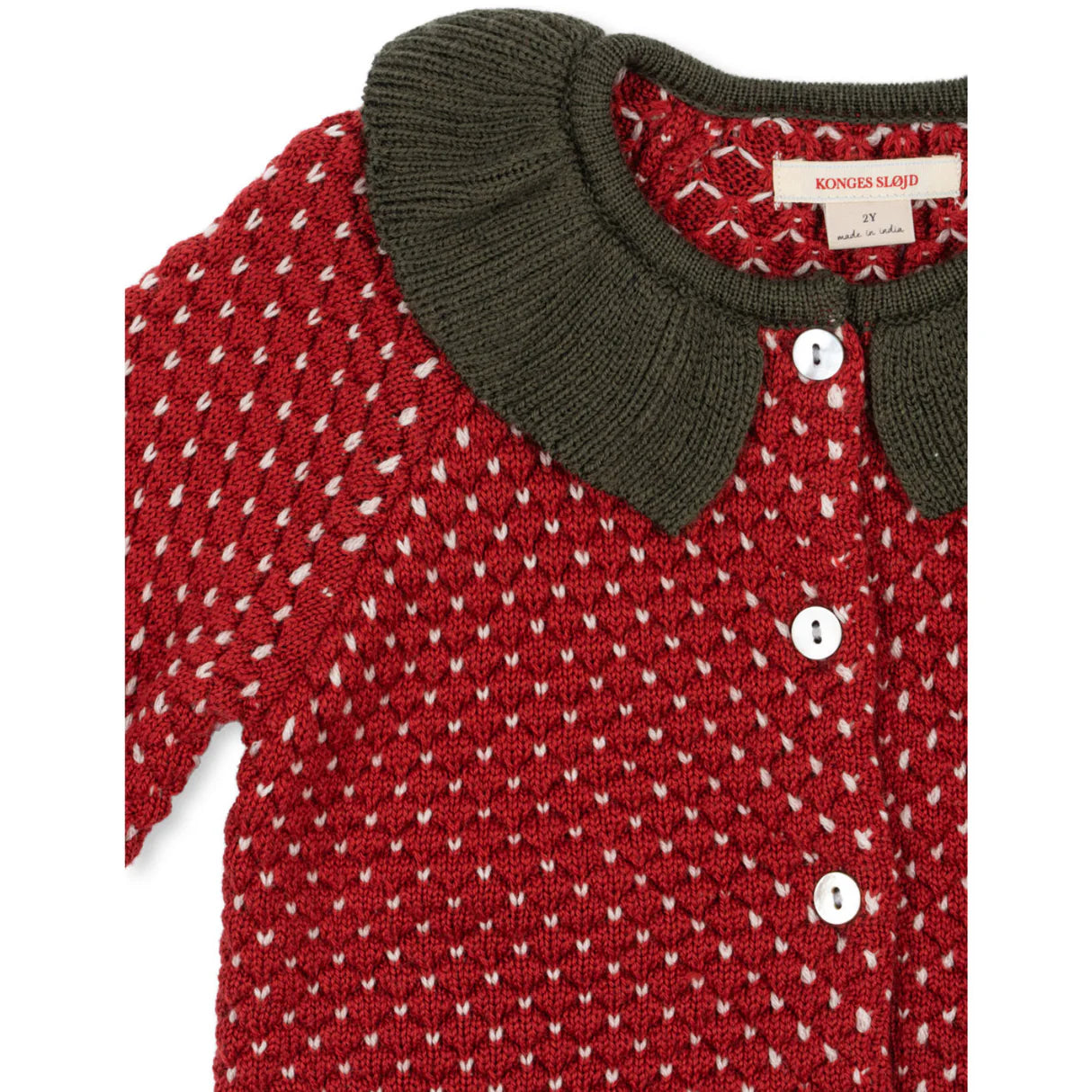 Konges Sløjd Cardigan Strawberry Barbados Cherry