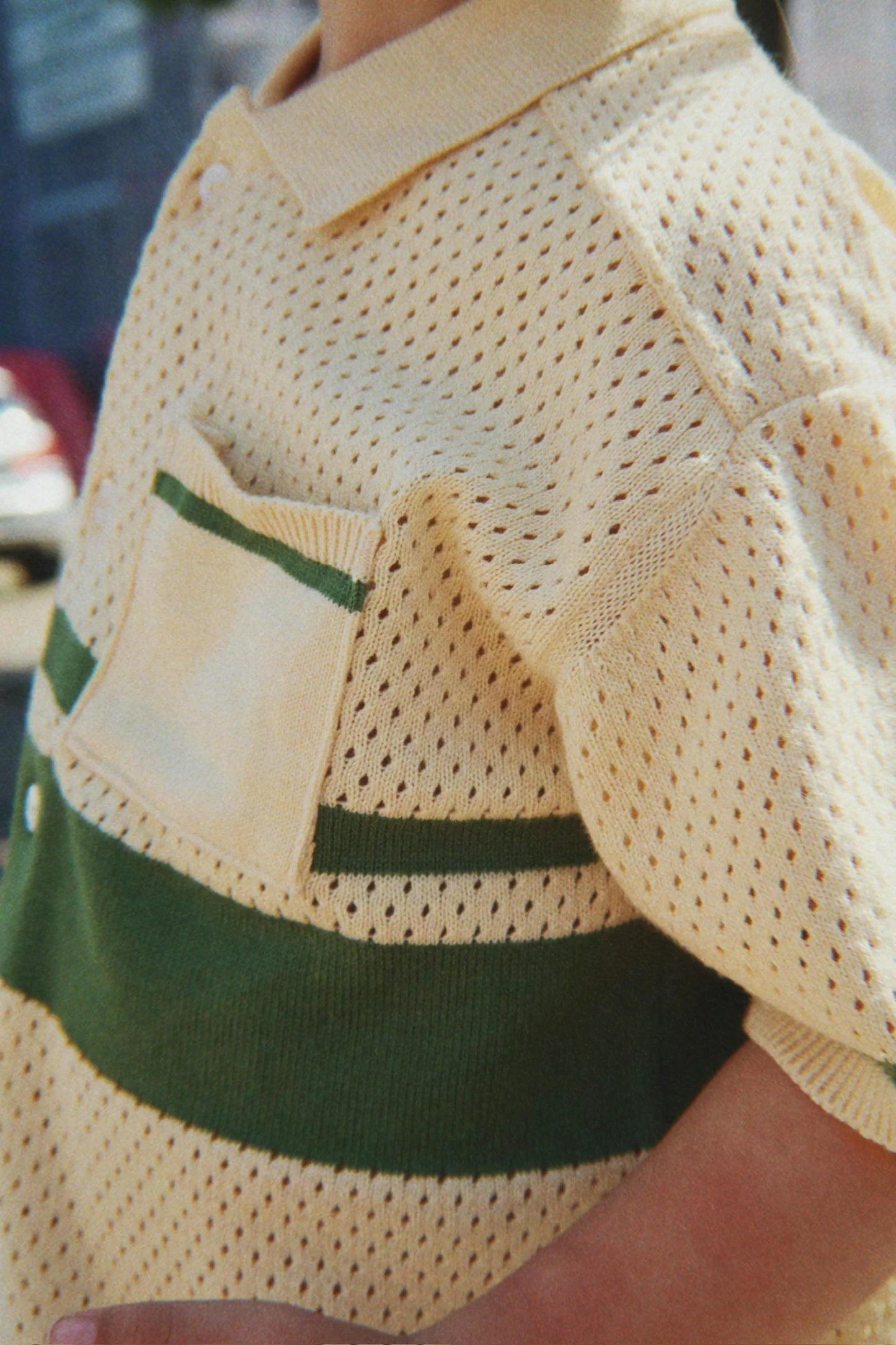 Konges Sløjd Hai Strikskjorte Banana Crepe