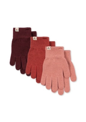 Konges Sløjd Handsker Filla 3 Pack Rose Mix