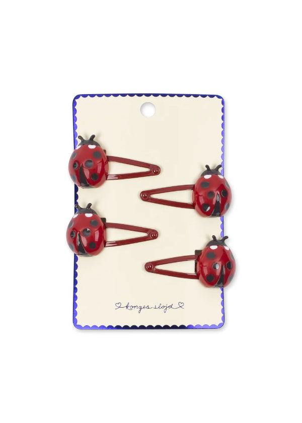 Konges Sløjd Hår Ladybug 4 pack